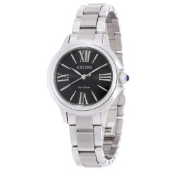 L Ceci Eco-Drive Black Dial Ladies Watch EM1160-58E