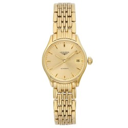Pre-owned Longines Longines Lyre Champagne Dial Ladies Watch L4.360.2.32.8