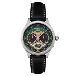 Baron Grand Date Calendar Open Heart Green Dial Men's Watch ES-8187-07