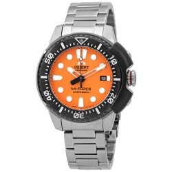 M-Force AC0L Automatic Orange Dial Men's Watch RA-AC0L08Y00B