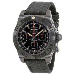 Pre-owned Breitling Chronomat 44 Chronograph Automatic Black Dial Men's Watch MB0111C3-BE35-109W-M20BASA.1
