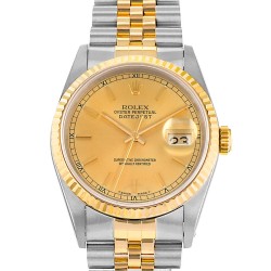 Pre-owned Rolex Datejust 26 Automatic Chronometer Gold Dial Ladies Watch 69173 CSJ