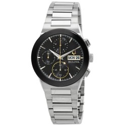 Millennia Chronograph Quartz Black Dial Men's Watch 96C149