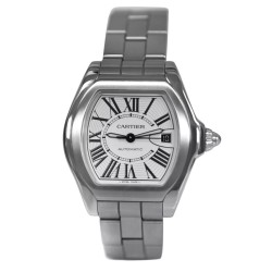 Pre-owned Cartier Roadster Automatic Silver Dial Men's Watch W6206017