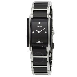 Integral Quartz Black Dial Black Ceramic Ladies Watch R20613712