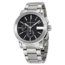 G-Chrono Black Dial Stainless Steel Men's Watch YA101204