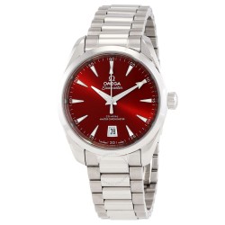 Seamaster Aqua Terra Automatic Chronometer Red Dial Unisex Watch 220.10.38.20.13.003