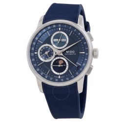 Baroncelli Chronograph Automatic Moon Phase Blue Dial Watch M0276251704100