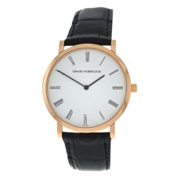 Pre-owned Girard Perregaux Classique Elegance Hand Wind White Dial Men's Watch 47620-0-52-111