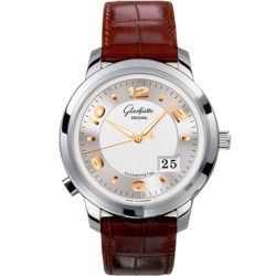 PanoMaticCentral XL Automatic Silver Dial Ladies Watch 100-03-21-14-05