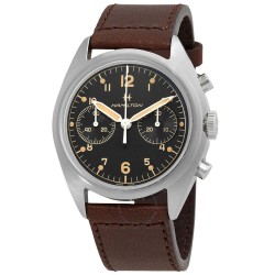 Khaki Aviation Pioneer Chronograph Hand Wind Black Dial Men's Watch H76409530
