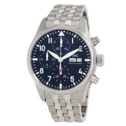 Pilots Chronograph Automatic Black Dial Men's Watch IW388113