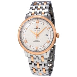 De Ville Prestige Automatic Steel and 18kt Rose Gold Men's Watch 424.20.40.20.02.002