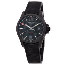 Conquest V.H.P. Quartz Black Dial Men's Watch L37182669