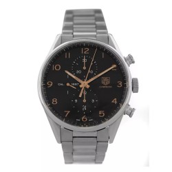 Pre-owned Tag Heuer Carrera Chronograph Automatic Black Dial Men's Watch CAR2014-0