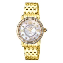 Marsala Diamond Mother of Pearl Dial Ladies Watch 9866B