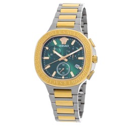 V-Chrono Square Chronograph Quartz Green Dial Watch VEVCA0624