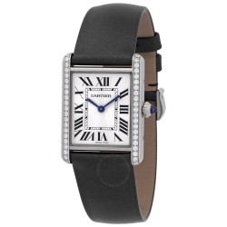 Tank Must Large Quartz Diamond Silver Dial Ladies Watch W4TA0017