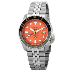 5 Sports GMT Automatic Orange Dial Men's Watch SSK005K1