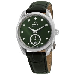 Seamaster Automatic Chronometer Diamond Green Dial Ladies Watch 220.13.38.20.60.001