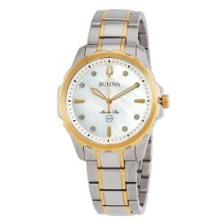 Marine Star Quartz Diamond Silver Dial Ladies Watch 98P227