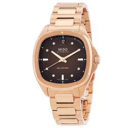 Multifort TV Automatic Diamond Brown Dial Ladies Watch M0493073329600