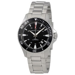 Khaki Navy Automatic Black Dial Men's Watch H82335131