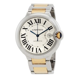 Pre-owned Cartier Ballon Bleu de Cartier Automatic Silver Dial Men's Watch W2BB0031
