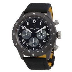 Super AVI B04 Chronograph GMT Mosquito Night Fighter Automatic Black Dial Men's Watch SB04451A1B1X1