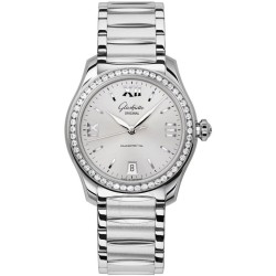 Glashutte Serenade Silver Dial Ladies Watch 39-22-02-22-34