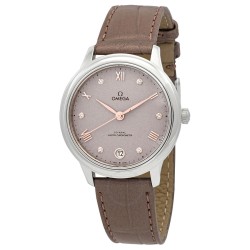 De Ville Automatic Chronometer Diamond Grey Dial Ladies Watch 434.13.34.20.52.002