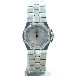 Pre-owned Vacheron Constantin Ladies Overseas Quartz Diamond Ladies Watch 16550/423A-8881