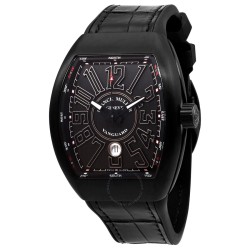 Vanguard Automatic Black Dial Men's Watch 45SCBLKBLKSIL