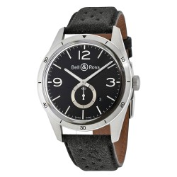 Vintage Automatic Black Dial Men's Watch BRV123-BS-ST/SF