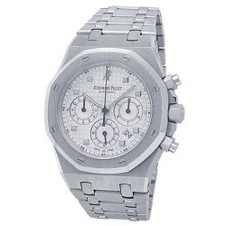 Pre-owned Audemars Piguet Royal Oak Chronograph White Dial Men's Watch 25960BC.OO.1185BC.01