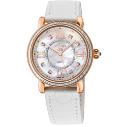 Marsala Vegan Diamond Mother of Pearl Dial Ladies Watch 9863-V1