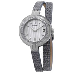 Rhapsody Quartz White Dial Ladies Watch 96R236