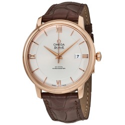 Deville Co-Axial 18kt Rose Gold Automatic Silver Dial Men's Watch 42453402002001
