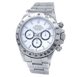 Pre-owned Rolex Cosmograph Daytona Chronograph Automatic White Dial Men's Watch 16520 WSO
