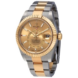 Oyster Perpetual Sky-Dweller Champagne Dial Automatic Men's Watch 326933CSO