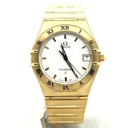 Pre-owned Omega Constellation Quartz Silver Dial Unisex Watch 396.12.01