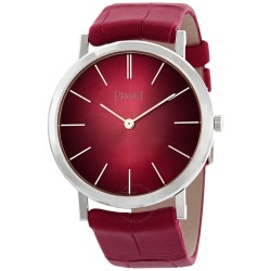 Altiplano 60th Anniversary Hand Wound Pink Dial 18kt White Gold Ladies Watch G0A42109