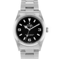 Pre-owned Rolex Explorer Automatic Chronometer Black Dial Men's Watch 14270 BKSO