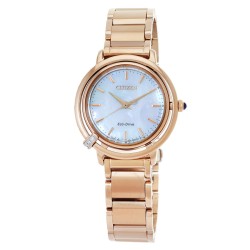 L Eco-Drive Mother of Pearl Dial Ladies Watch EM1093-61D