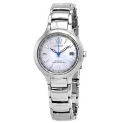 Eco-Drive Perpetual World Time Mother of Pearl Dial Ladies Watch EC1170-85D