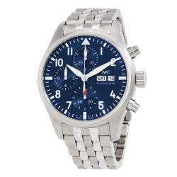 Pre-owned IWC Pilot Chronograph 41 Automatic Blue Dial Men's Watch IW388102