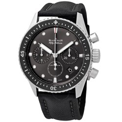 Fifty Fathoms Bathyscaphe Meteor Grey Dial Chonograph Automatic Men's Watch 5200-1110-B52A