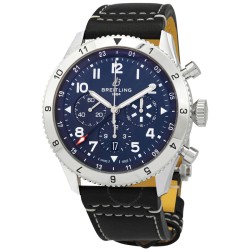 Super AVI Chronograph Automatic Chronometer Blue Dial Men's Watch AB04451A1C1X1