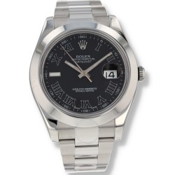 Pre-owned Rolex Datejust II Automatic Chronometer Black Dial Men's Watch 116300 BKRO