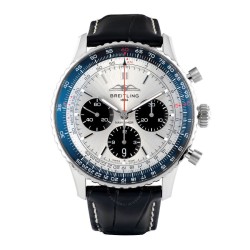 Pre-owned Breitling Navitimer 8 Chronograph Automatic Chronometer Blue Dial Men's Watch AB0138